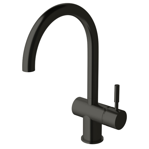 Sussex Taps Voda Sink Mixer Curved Matte Black VSMC-17