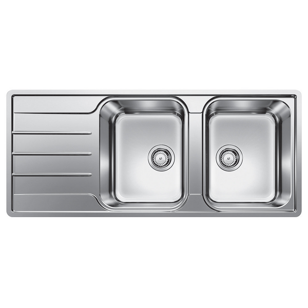 Blanco Double Bowl Left Hand Drainer Sink LEMIS8SRIFK5