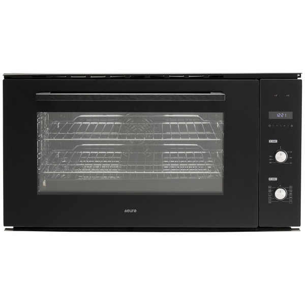 Euro Appliances Euro 90cm Electric Multi Function Oven Black OE90O9B1