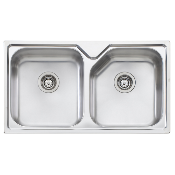 Oliveri Nu-Petite Double Bowl Sink NP663NTH