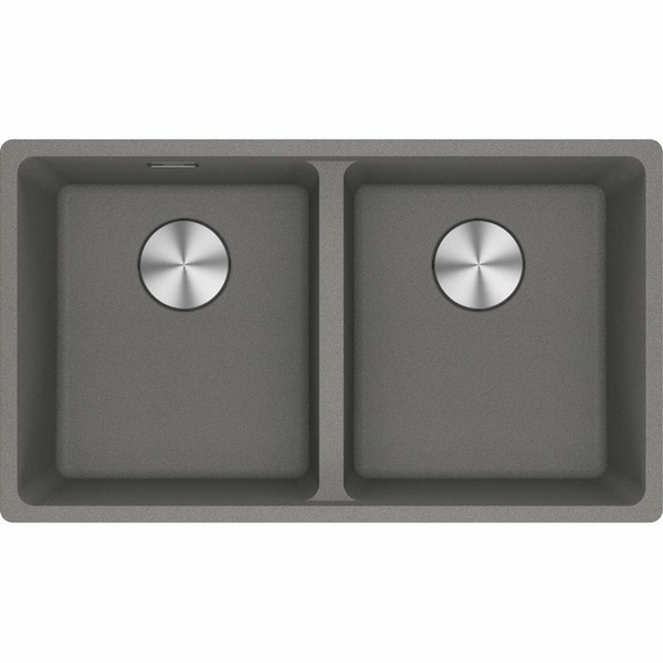 Franke Maris 350mm Double Bowl Topmount Sink Stone Grey MRG620-3535SGB
