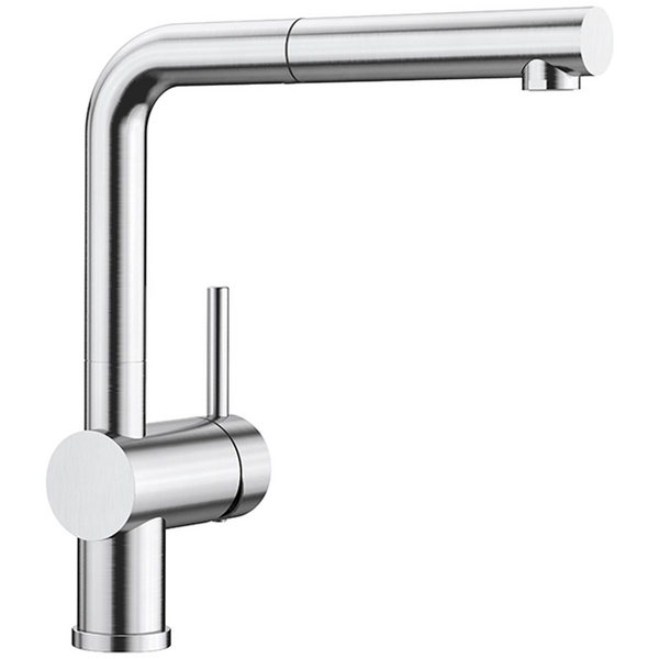 Blanco LINUS-S Pull Out Mixer Tap PVD Steel 526785