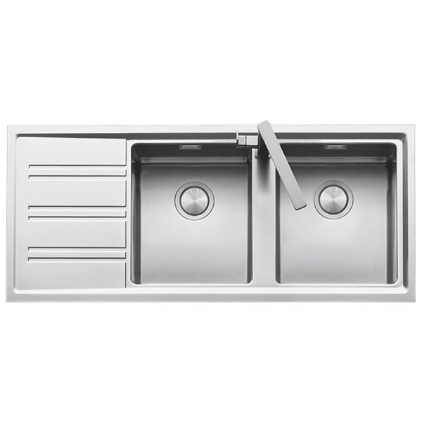 Barazza Easy Double Bowl Left Hand Drainer Sink EASY200R