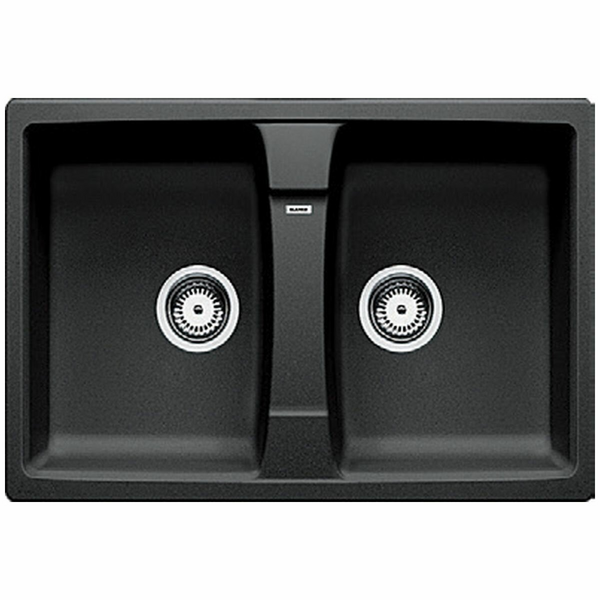 Blanco Lexa 8 Double bowl inset with overflow LEXA8BK5