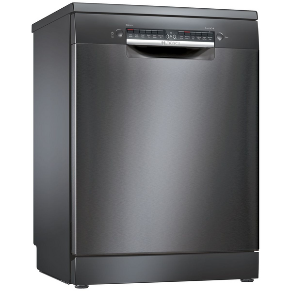 Bosch 60cm Series 4 Freestanding Black Inox Dishwasher SMS4HVB01A