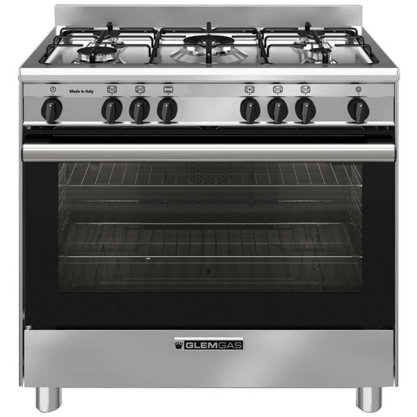 Glem Gas Glem 90cm Gas Oven & Cooktop with Electric Grill Freestanding Oven GB965GG