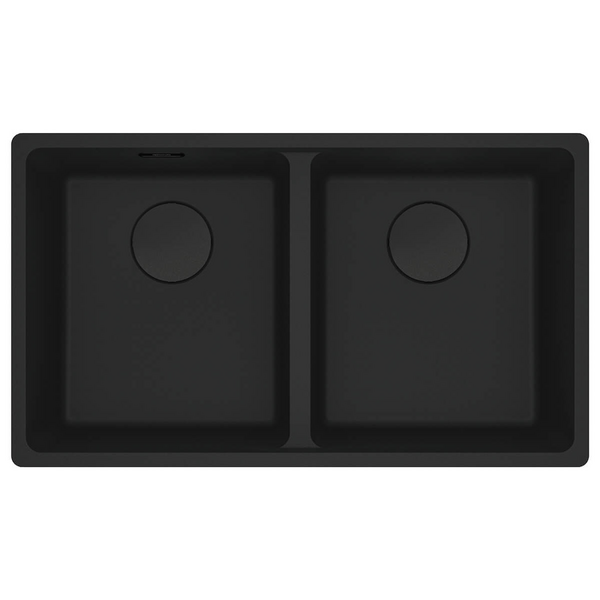 Franke Maris 350mm Double Bowl Topmount Sink Matte Black MRG620-3535MBB