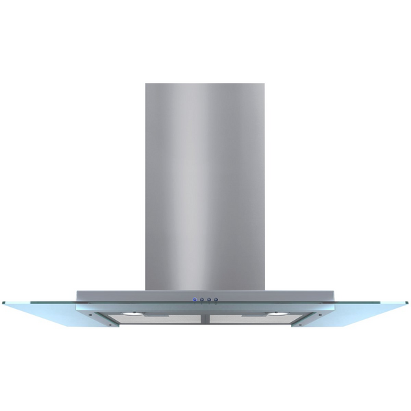 Omega 90cm Stainless Steel with Straight Glass Canopy Rangehood ORC98G