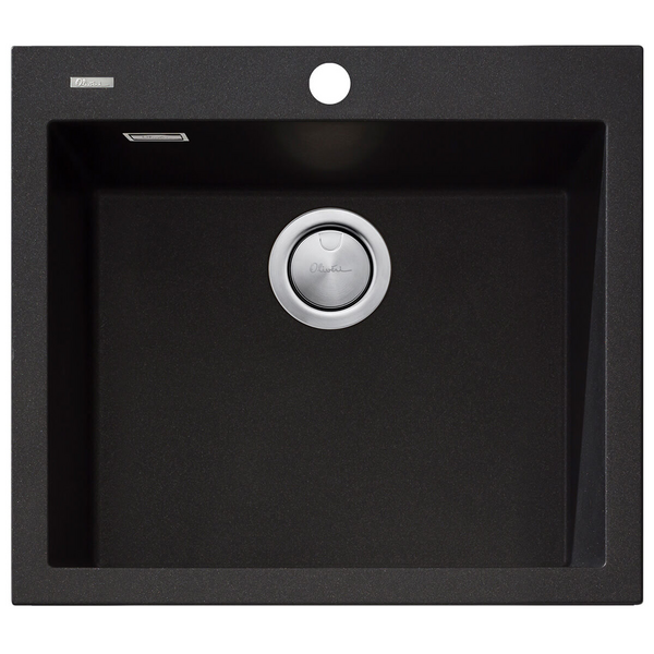 Oliveri Santorini Large Bowl Topmount Sink Black ST-BL1551-OF