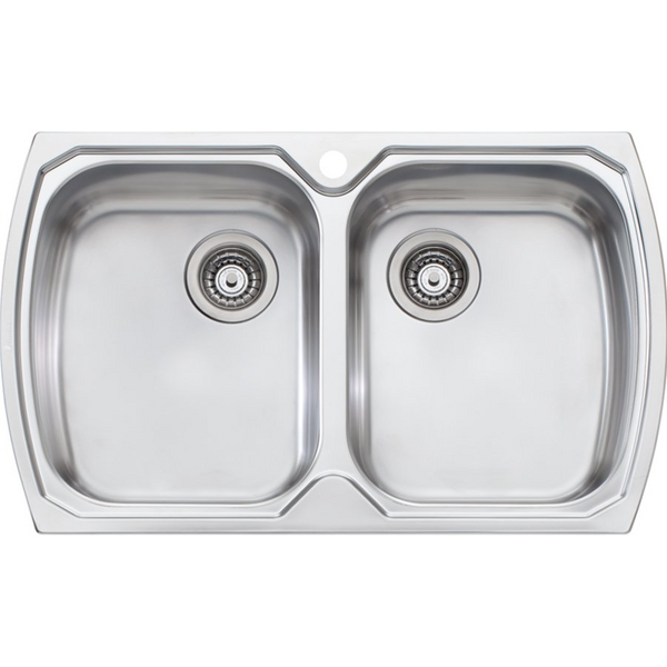 Oliveri Monet Double Bowl Top Mount Sink MO763