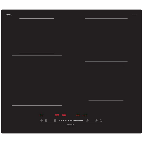 Emilia 60cm 4 Zone Induction Cooktop EMIND64FIT