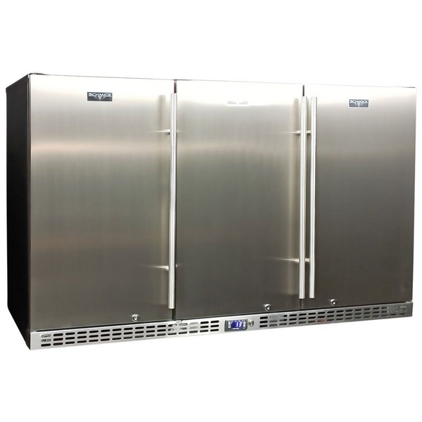 Schmick 399L Under Bench Solid Door Stainless Fridge SK386-SD