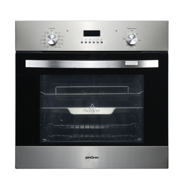 Brohn 60cm Stainless Steel 10 Functions Electric MultiFunction Oven BRO6001SS