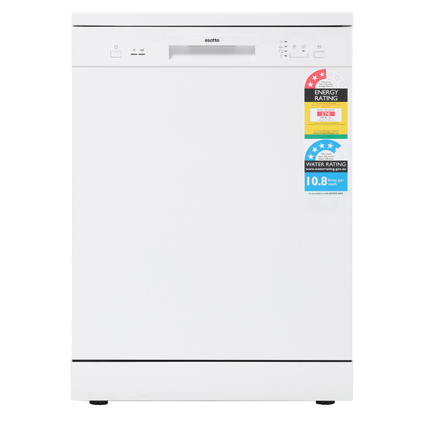 Esatto 60cm Freestanding White Finish Dishwasher EDW6004W