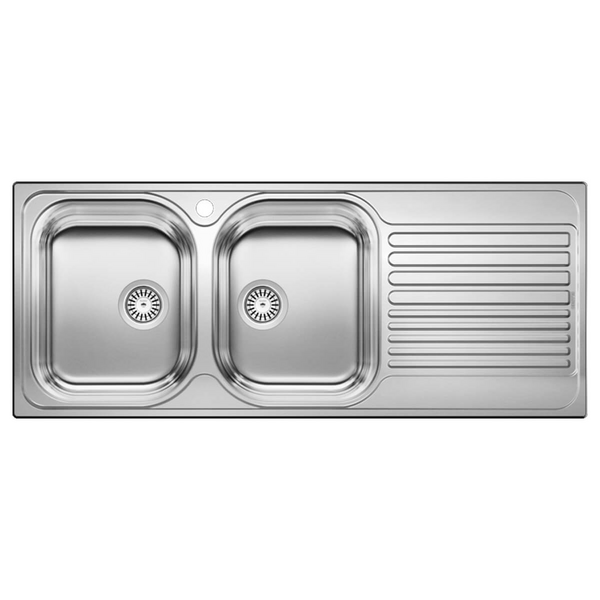 Blanco TIPO 8S Double Bowl Inset Sink with Right Hand Drainer 528227