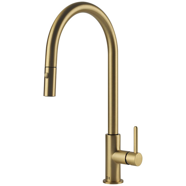Turner Hastings Naples Pull Out Sink Mixer Brushed Brass NA303PM-BB