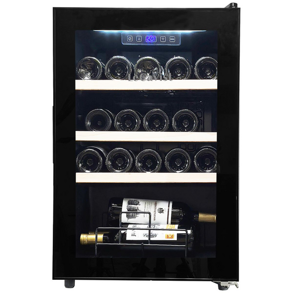 LeCavist 20 Bottle Wine Cabinet Single Zone Black LEK21PV