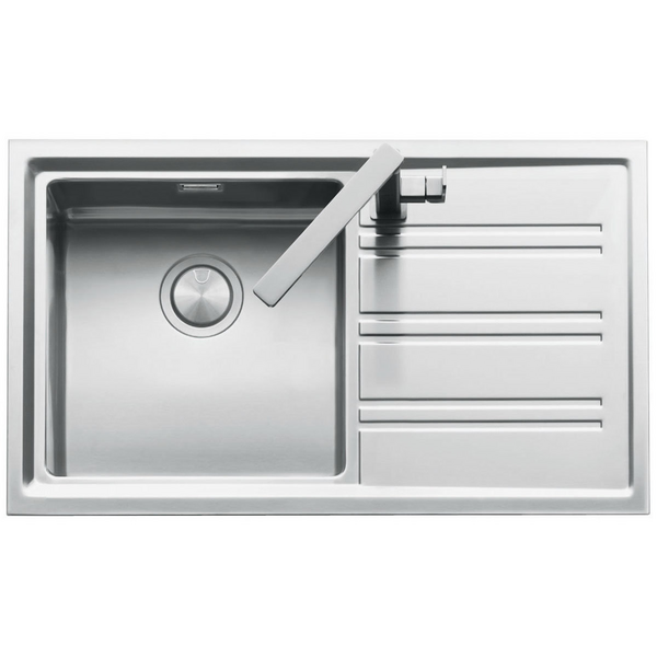 Barazza Easy Single Bowl Right Hand Drainer Sink EASY100L