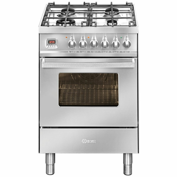 ILVE 60cm Freestanding Dual Fuel Oven L06WMP/SS