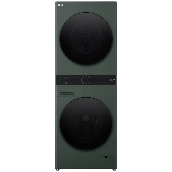 LG WashTower 12kg/10kg Compact All-In-One Stacked Washer Dryer Forest Green WWT-1210FGX