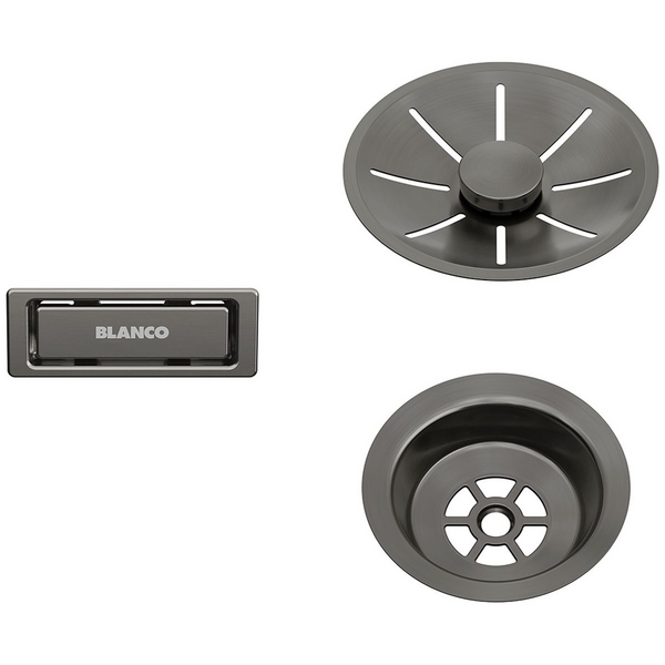 Blanco InFino Waste Kit for Single Bowl Satin Dark Steel 206900