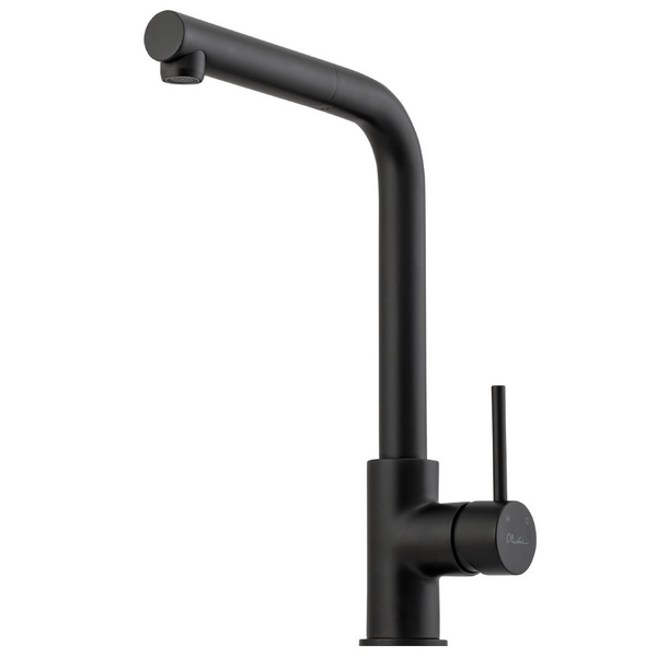 Oliveri Venice Pull Out Right Angle Mixer Tap Matte Black VE570FMB-P