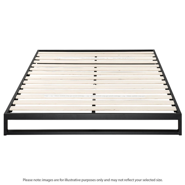 Zinus Double 18cm Low Metal Bed Frame Black AU-SSBF-7D