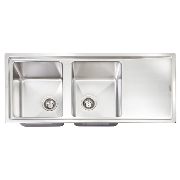 Artusi Mayfair Double Bowl Right Hand Drainer Sink MAYFAIR-L