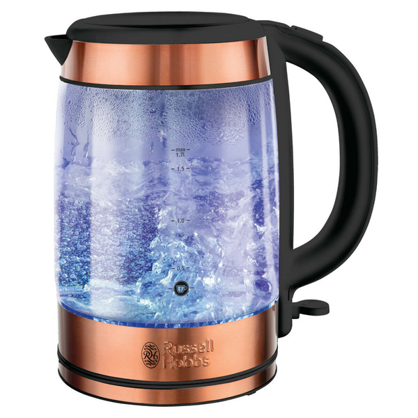 Russell Hobbs Brooklyn Glass Kettle Copper RHK172