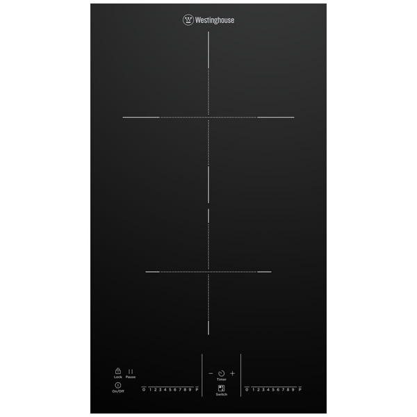 Westinghouse 30cm 2 Burner Induction Cooktop WHI323BE