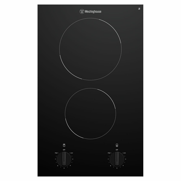 Westinghouse 30cm 2 Zone Ceramic Cooktop WHC322BC