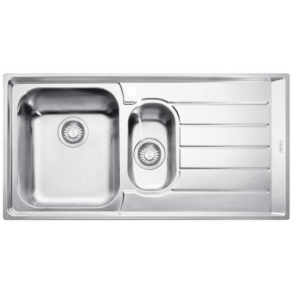 Franke Neptune 1 and 1/4 Bowl Sink with Right Hand Drainer NEX651RHD