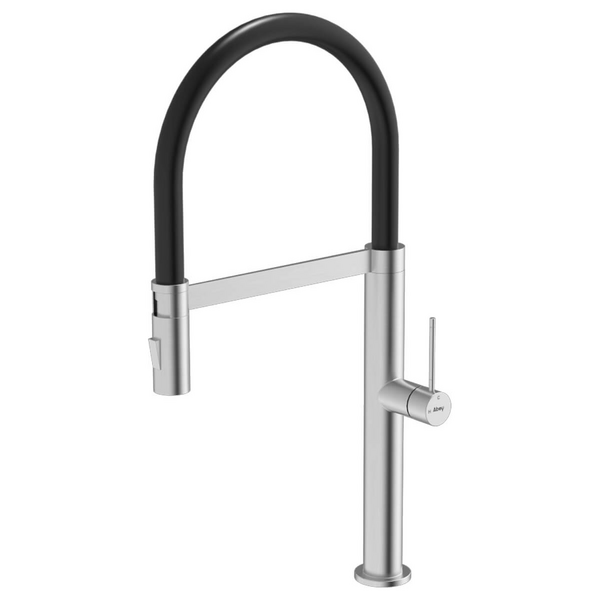 Abey 304 Chef Pull Out Kitchen Mixer Tap with Dual Spray Stainless Steel KTA019-BR