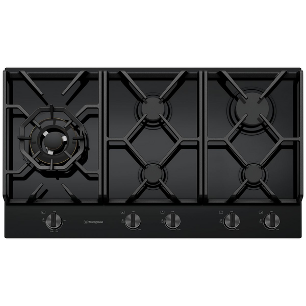 Westinghouse 90cm 5 Burner Gas Cooktop WHG959BD