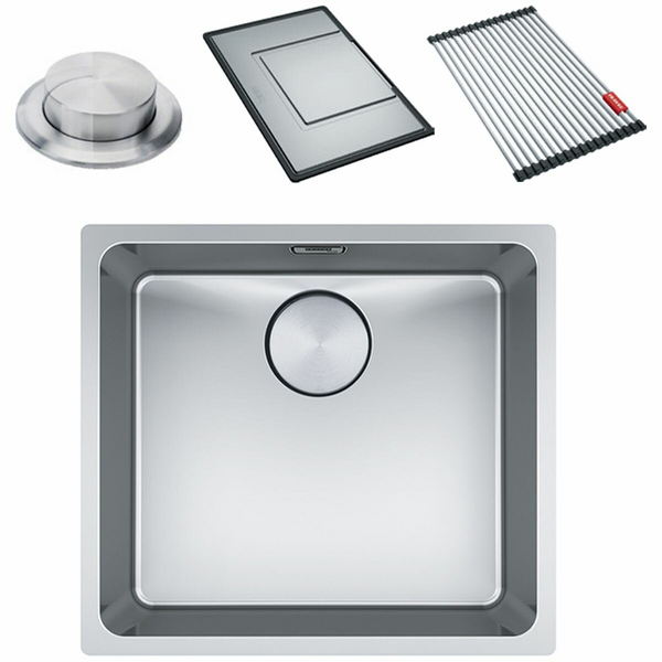 Franke Mythos 450mm Single Bowl Undermount Sink with Accessories MYX110-45FPC
