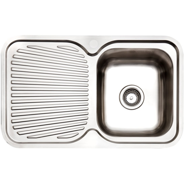 Arc Single Bowl Left Hand Drainer Inset Sink IS8RS5