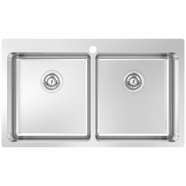 Abey The Leichardt 45L Double Inset Laundry Tub with Overflow LT45DB