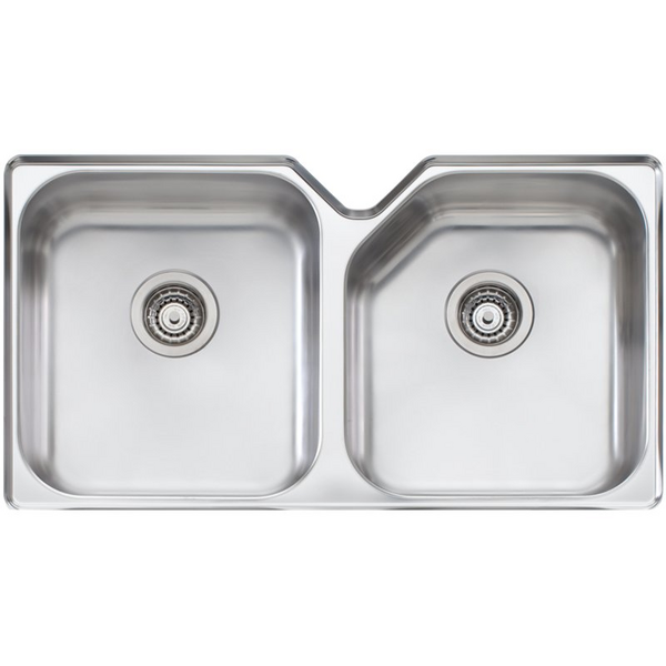 Oliveri Nu-Petite Double Bowl Undermount Sink NP63U