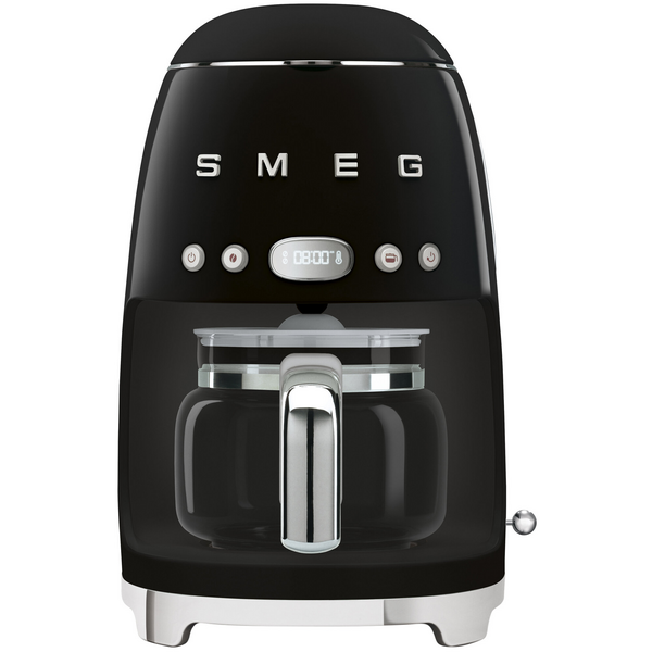 Smeg 50s Retro Style Drip Filter Coffee Machine Black DCF02BLAU
