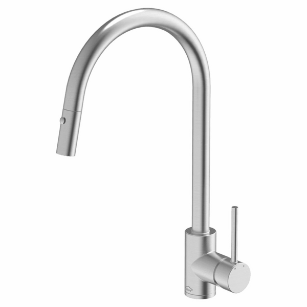 Abey Gooseneck Pull Out Kitchen Mixer Tap KTA037BR