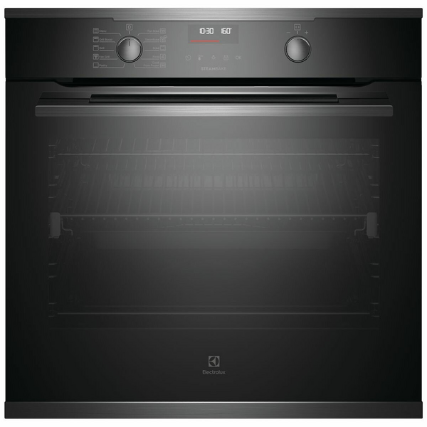 Electrolux 60cm Pyrolytic Dark Stainless Steel Oven with SteamBake EVEP614DSE