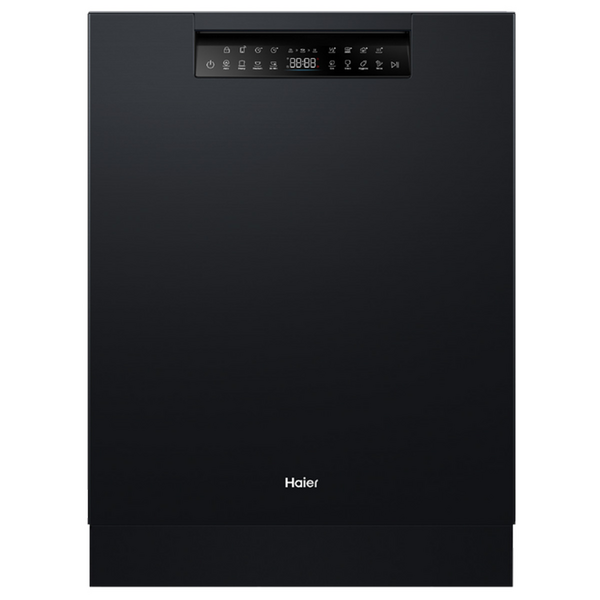 Haier 60cm Built Under Dishwasher with Steam Black HDW15U3B1