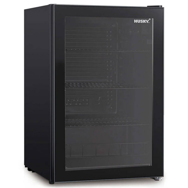Husky 130L Undercounter Bar Fridge Black HUS130HDBLK