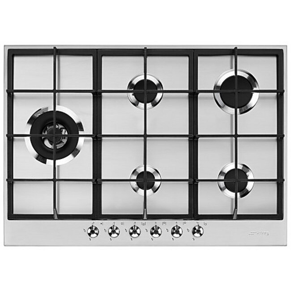 Smeg 72cm Classic 5 Burner Stainless Steel Gas Cooktop PX375LAU