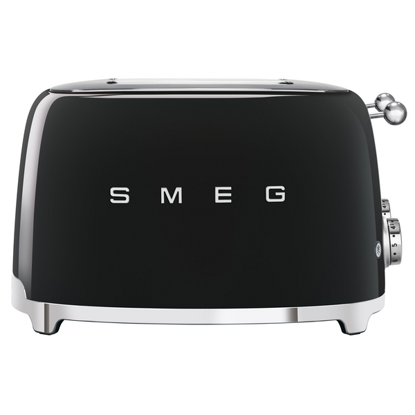 Smeg 50's Style 4 Slice Toaster Black TSF03BLAU