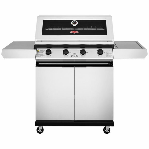 BeefEater 1200 Series 4 Burner LPG BBQ with Trolley & Side Burner BMG1241SB