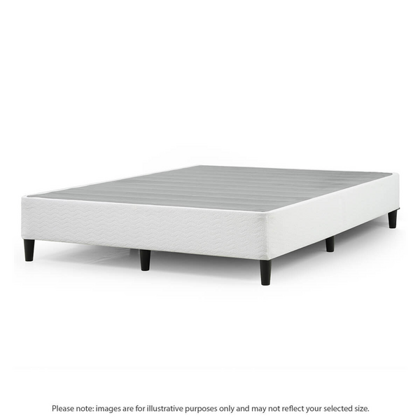 Zinus Keenan King Fabric White Ensemble Bed Base AU-BSLB-K