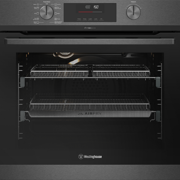 Westinghouse 60cm Pyrolytic Oven with AirFry and SteamBake Dark Stainless Steel WVEP6717DD