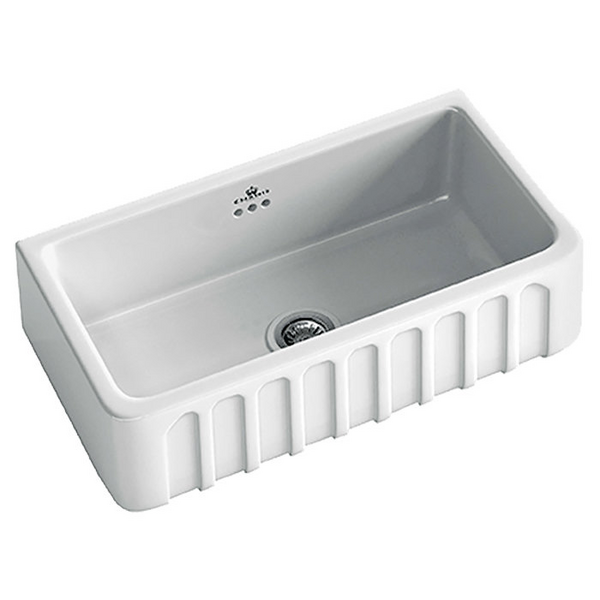 Abey Chambord Louis Large Single Bowl Fireclay Sink LOUIS-2W
