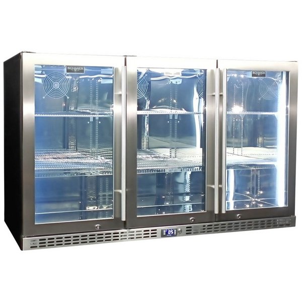 Schmick 399L Under Bench Stainless Heated Glass Fridge SK386-HD
